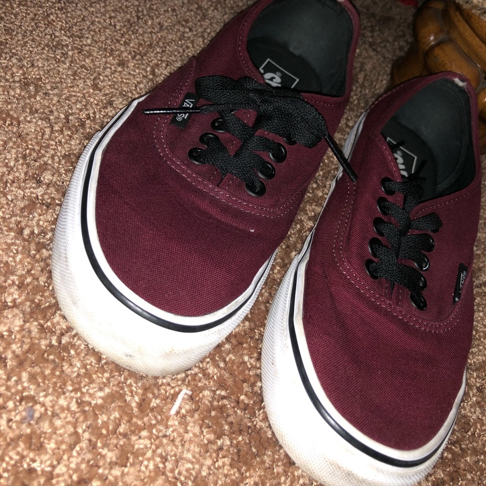 Burgundy Vans🔥🔥